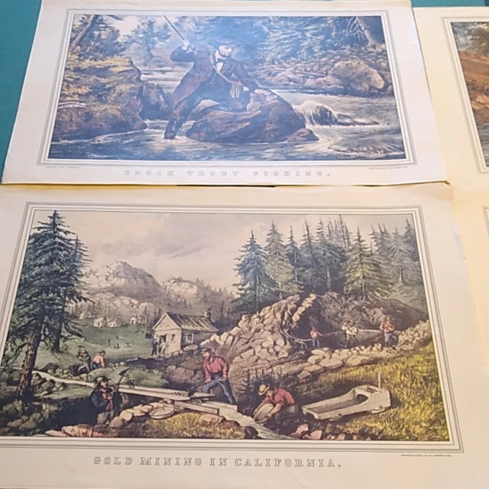 Currier & Ives Calendar 1986 Travelers Golden Anniversary Edition